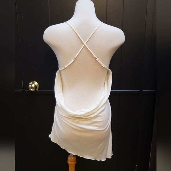 White backless tank Sz S - Picture 2 of 3